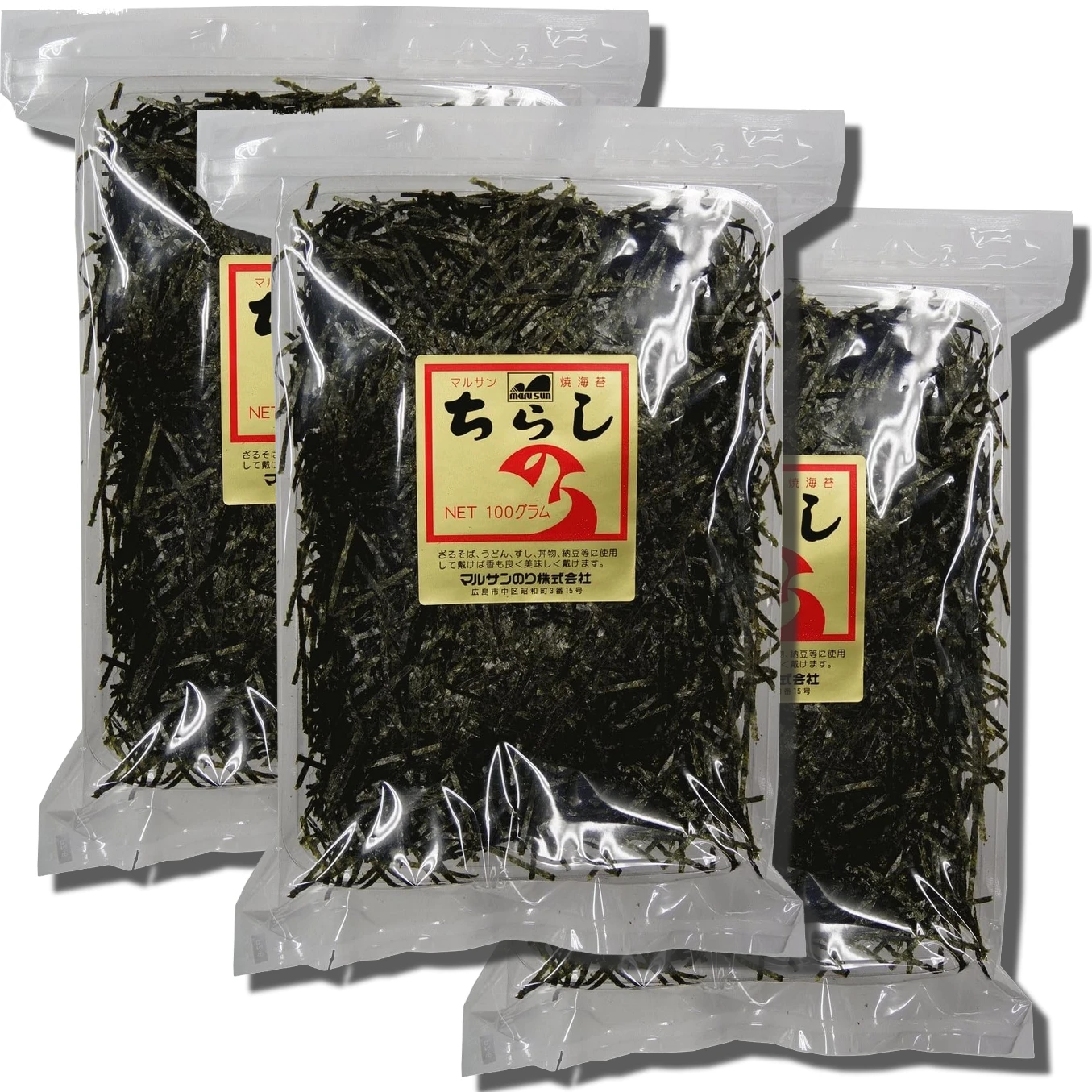 ちらしのり(きざみのり) 2ミリ幅 300g（100g×3袋）商品画像