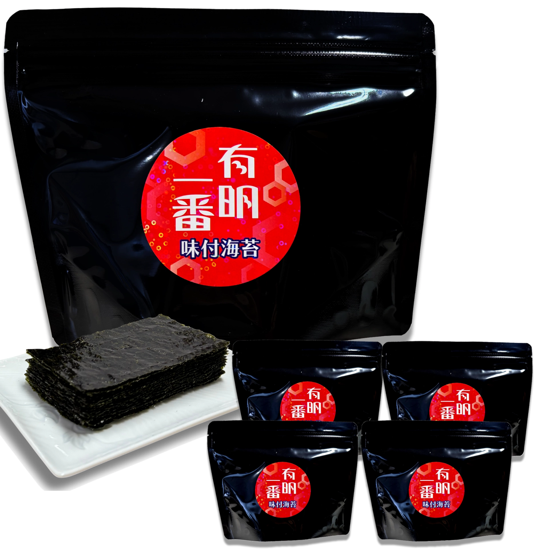 有明海産 味付海苔 スタンドパック 8切48枚×4袋(商品画像)
