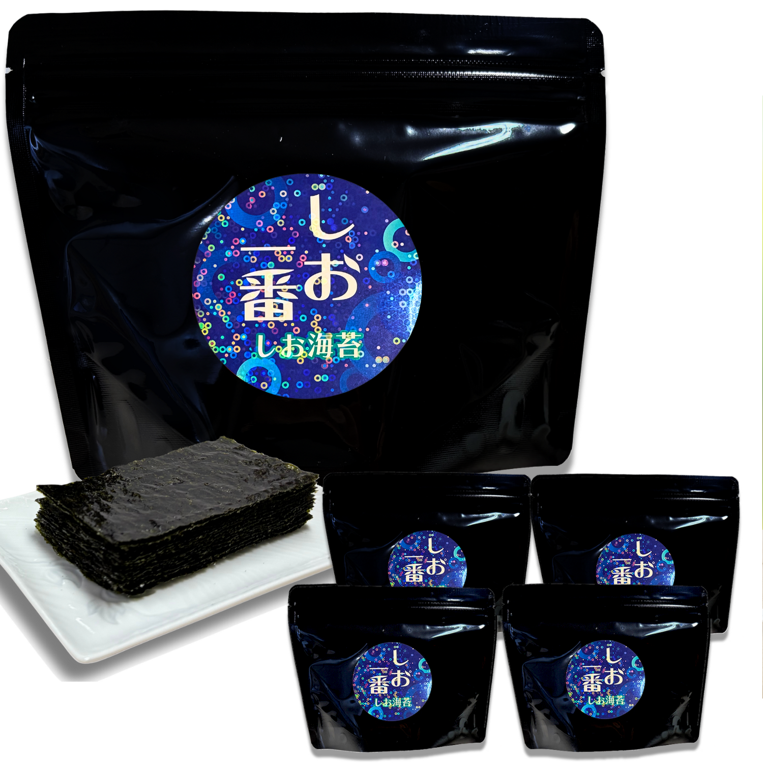 しお一番 有明海産一番摘み しお海苔　8切48枚×4袋