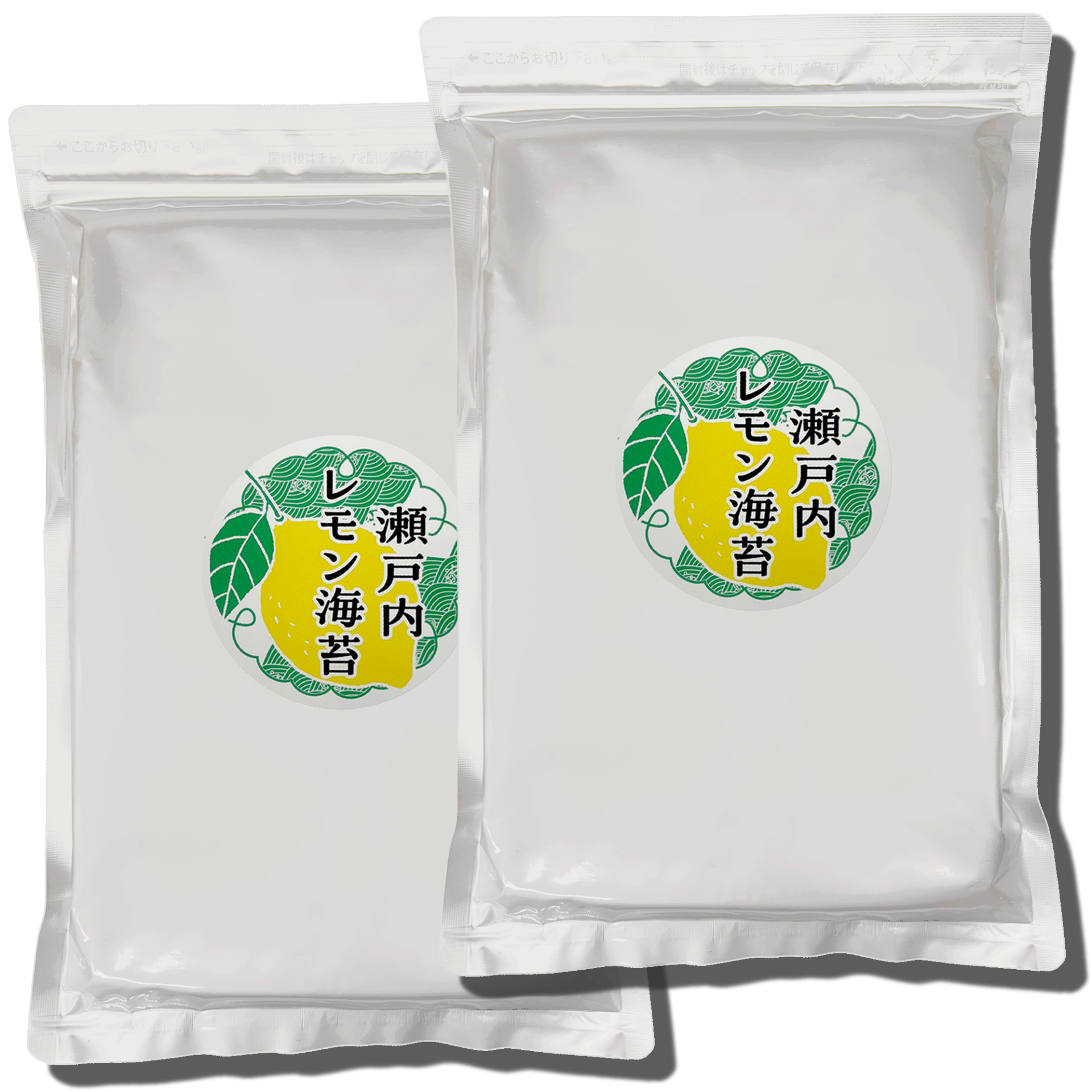 瀬戸内レモン海苔 レモン風味味付け海苔 半切40枚（20枚×2袋）