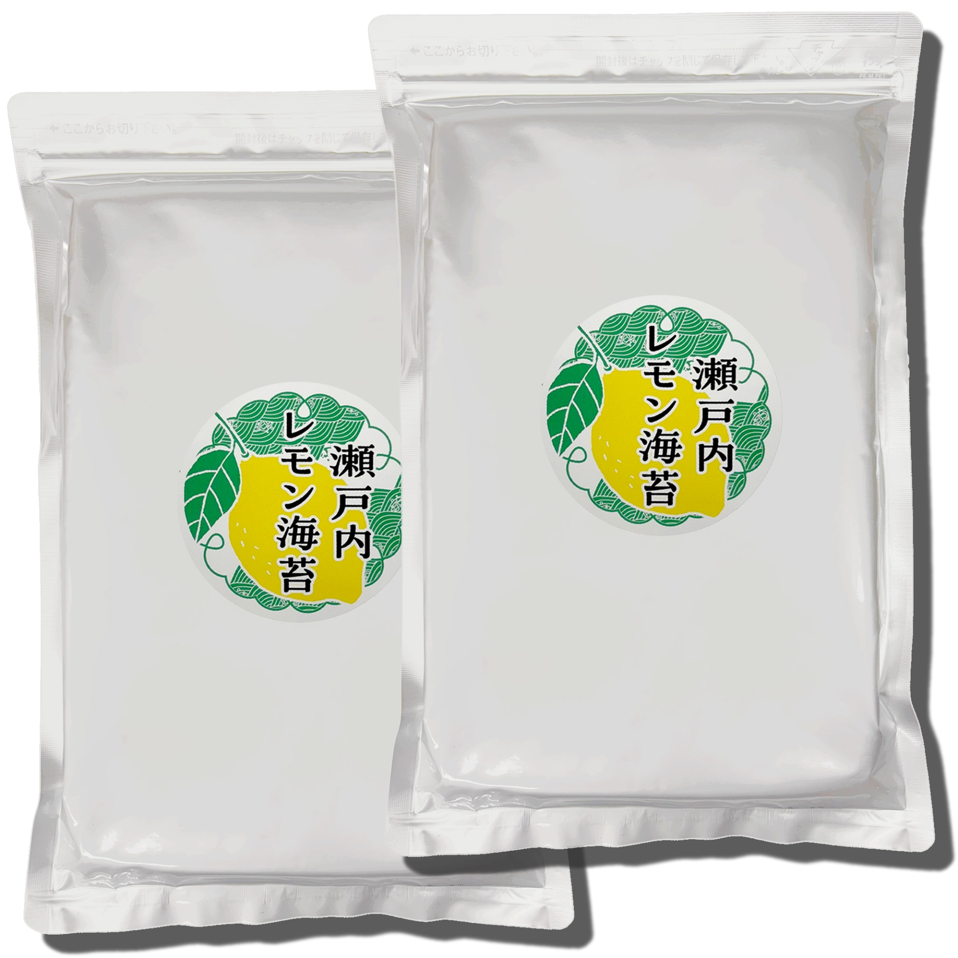 瀬戸内レモン海苔 レモン風味味付け海苔 半切40枚(20枚×2) 商品画像