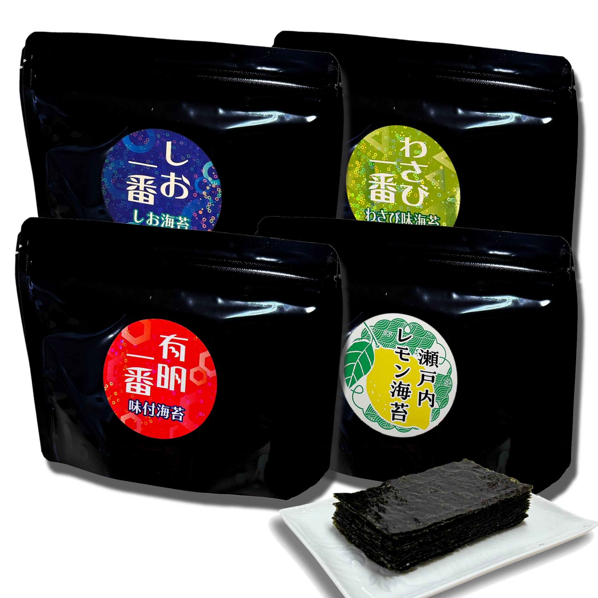 味付け海苔アルミスタンドパック４種類お試しセット 商品画像
